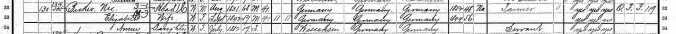 BECKER, N and family, Ozaukee 1900 census detail 1