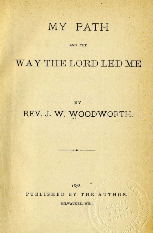 Woodworth My Path title page